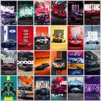Aesthetic Sports Car Wall Collage | 24pcs kit