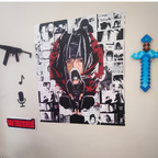 Itachi Uchiha Wall art | ThePosterMart Set of 12 Manga Style A4 Panels for Wall Art (21 x 29.7 cm, with HD Quality) - Illustration for Anime Fans - Multicolor (Itachi Manga Panel)