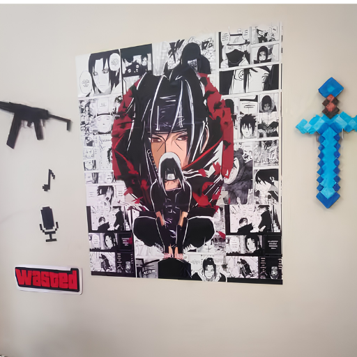 Itachi Uchiha Wall art | ThePosterMart Set of 12 Manga Style A4 Panels for Wall Art (21 x 29.7 cm, with HD Quality) - Illustration for Anime Fans - Multicolor (Itachi Manga Panel)