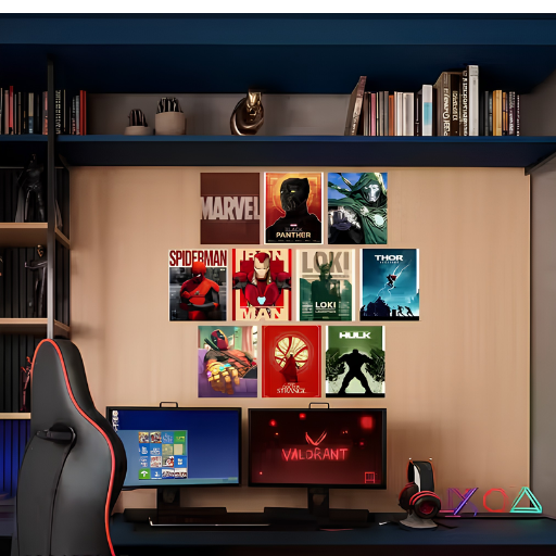 Marvel's Superhero wall posters | Pack of 10 | A4 Size Best Marvel's Superheros Poster