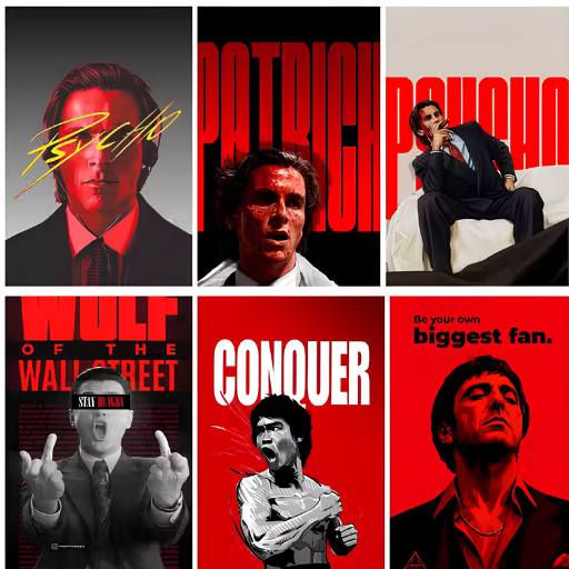 Sigma Aesthetic Poster | A4 Size Pack Of 6 Poster, 8.3x11.7 Inch each & 300gsm Premium Paper. Poster For Study Room or Living Room & Office, Without Frame.